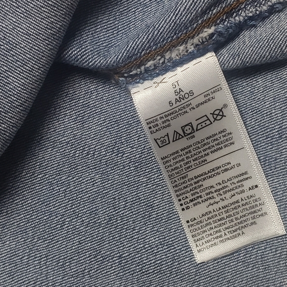 Old Navy Denim Overall Dress  5T - Picture 5 of 5